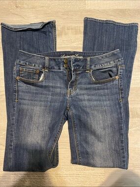 American Eagle Outfitters Women's Artist Jeans - Dark Blue Wash